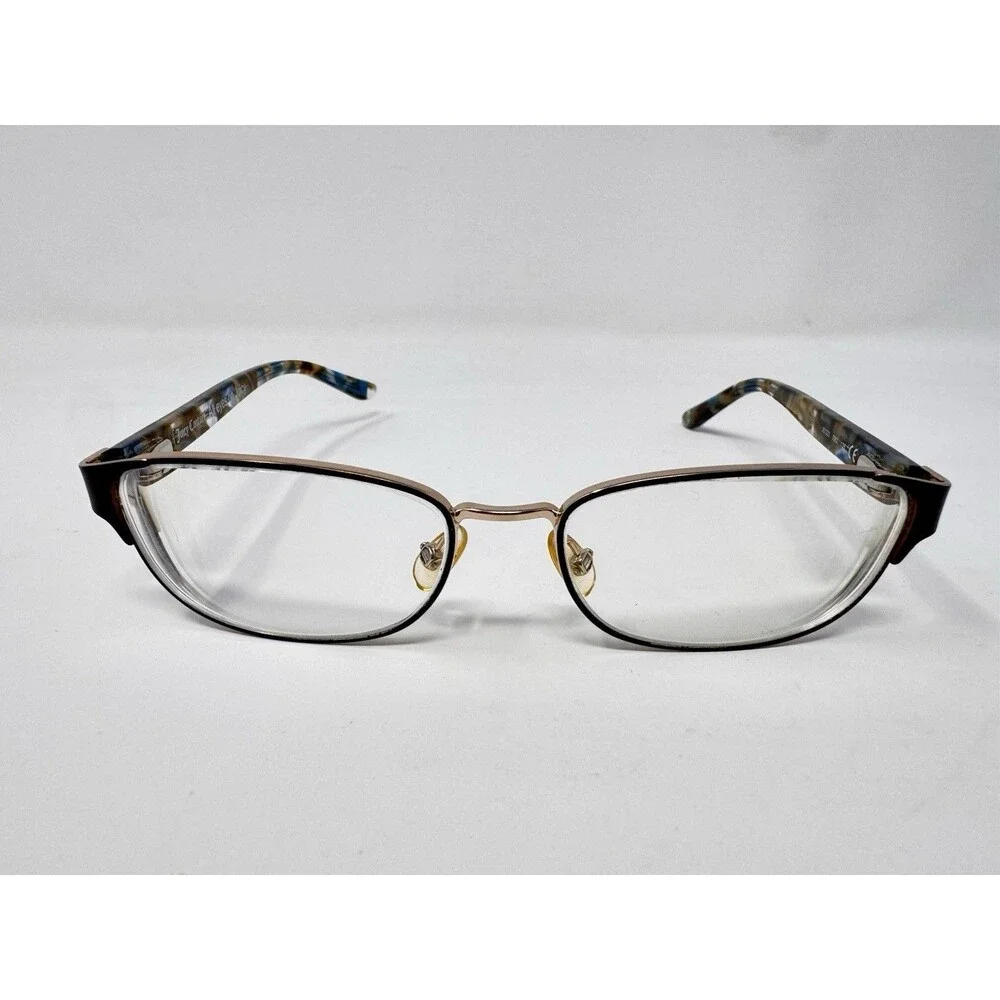 Juicy Couture JU223 09Q Eyeglass Frames Only 53-17-135 Brown Blue Tortoise